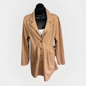Sahalie Cotton Jacket Womens L Capsule Wardrobe Elevated Casual Grandmacore